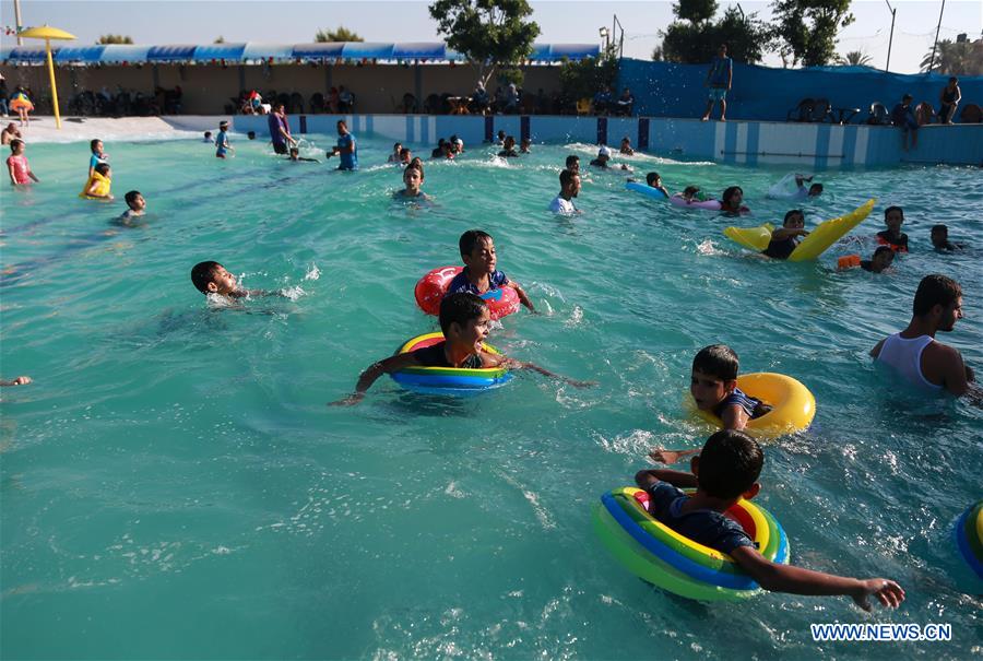 MIDEAST-GAZA-ARTIFICIAL-WAVE-POOL