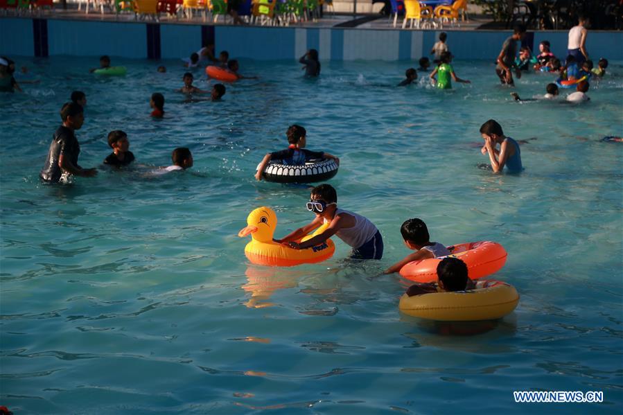 MIDEAST-GAZA-ARTIFICIAL-WAVE-POOL