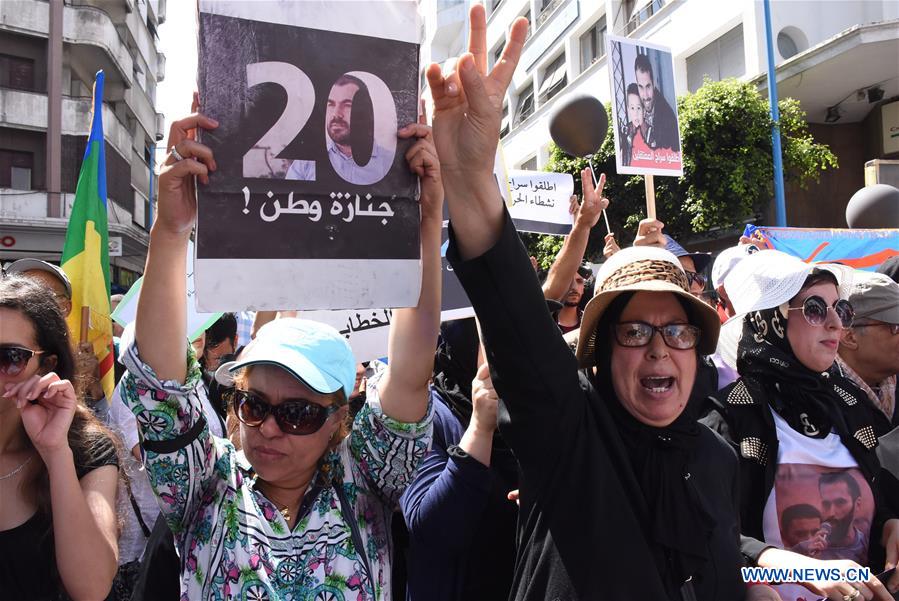 MOROCCO-CASABLANCA-HIRAK-RALLY