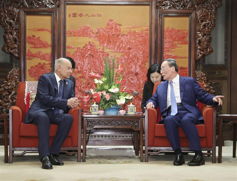 CHINA-BEIJING-WANG QISHAN-ARAB LEAGUE-SECRETARY GENERAL-MEETING (CN)