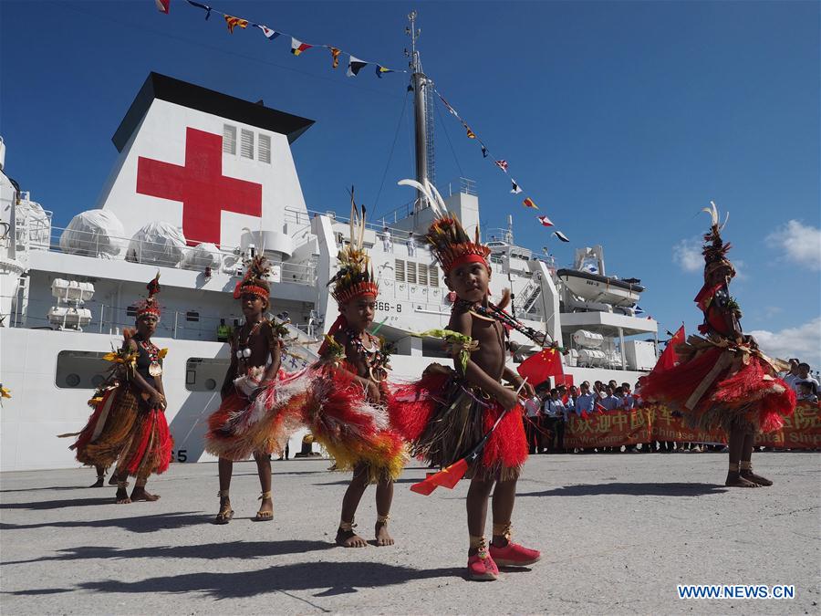 PNG-PORT MORESBY-CHINESE NAVAL HOSPITAL SHIP