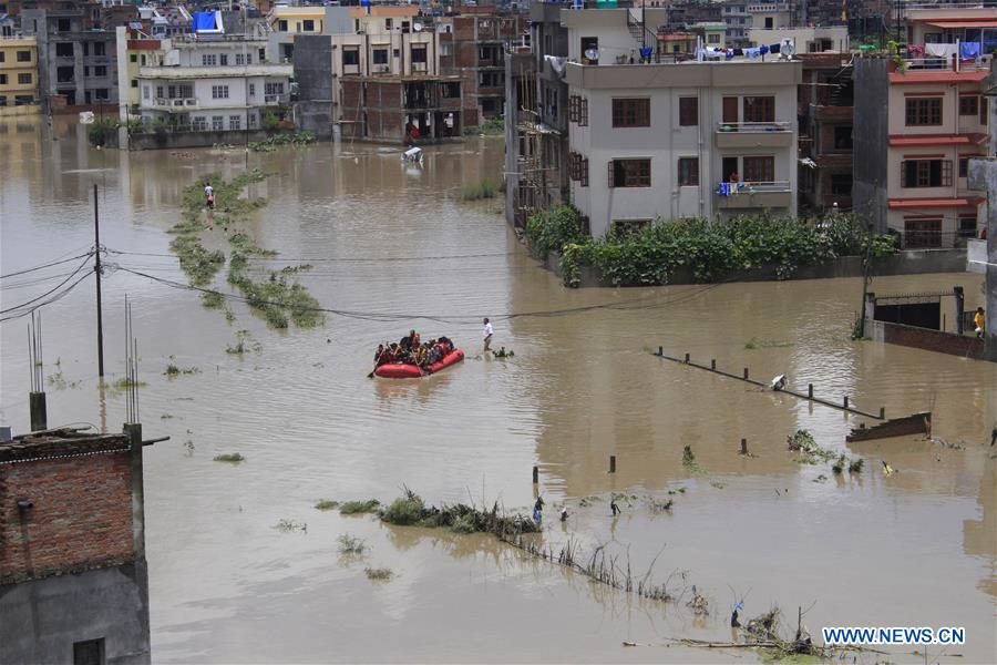 NEPAL-BHAKTAPUR-FLOOD-RAIN