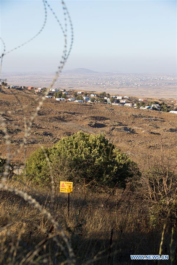 MIDEAST-GOLAN HEIGHTS-SYRIAN REFUGEE