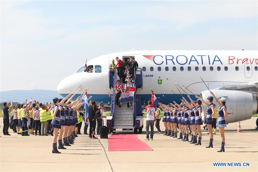 (SP)CROATIA-ZAGREB-FIFA WORLD CUP-NATIONAL TEAM-ARRIVAL