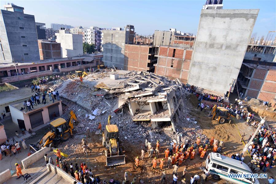 INDIA-GREATER NOIDA-BUILDING COLLAPSE