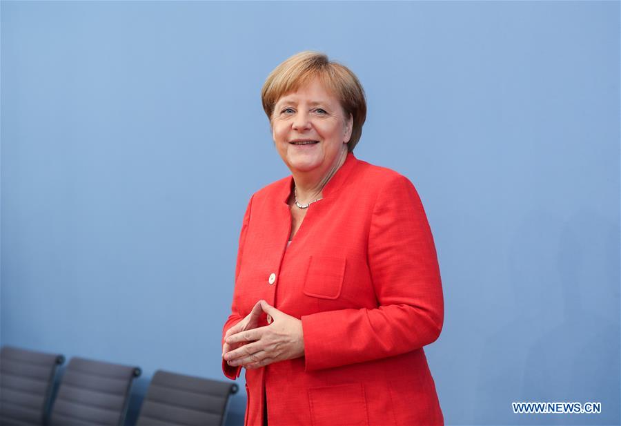 GERMANY-BERLIN-MERKEL-PRESS CONFERENCE