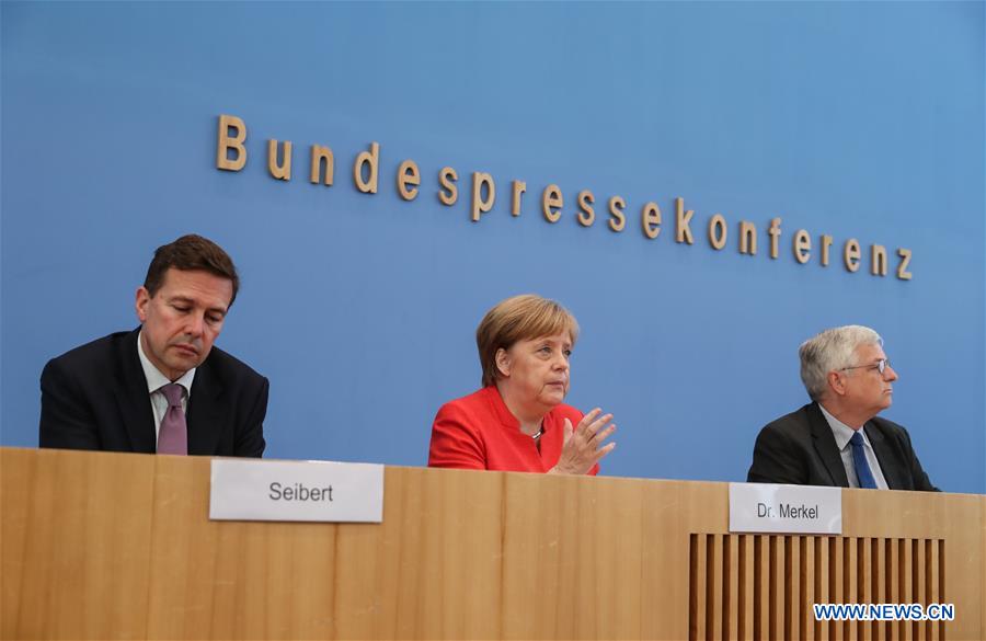 GERMANY-BERLIN-MERKEL-PRESS CONFERENCE