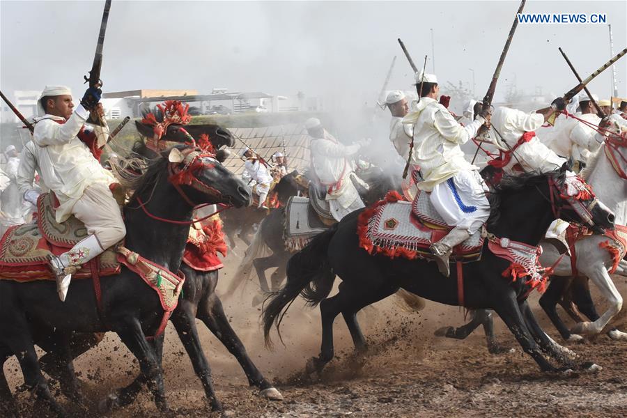MOROCCO-SALE-HORSE SHOW-FANTASIA