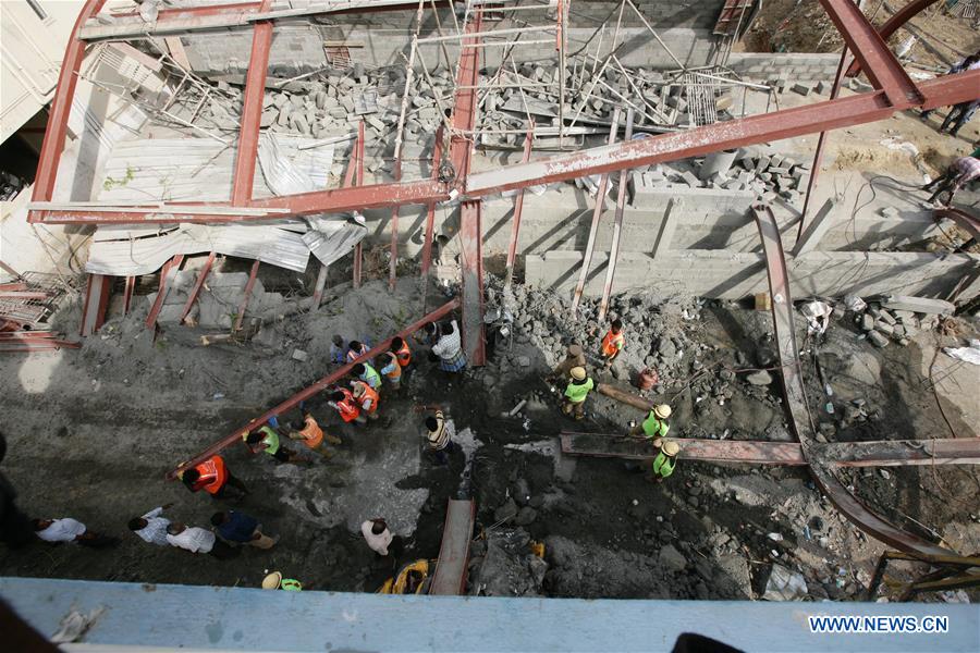 INDIA-CHENNAI-BUILDING-CONSTRACTION-COLLAPSE