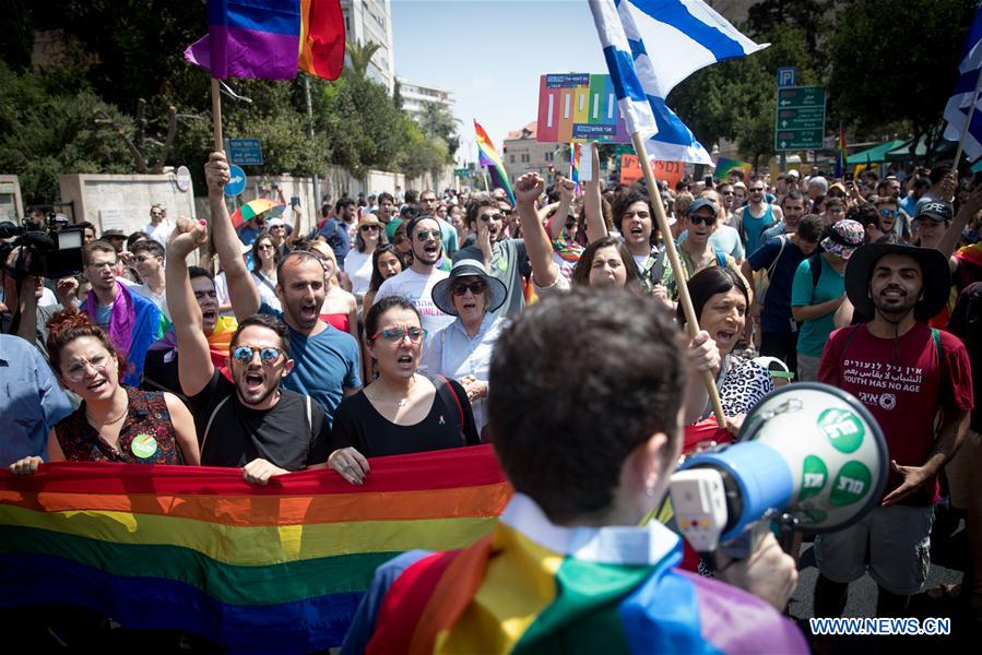 MIDEAST-JERUSALEM-PROTEST-LGBT