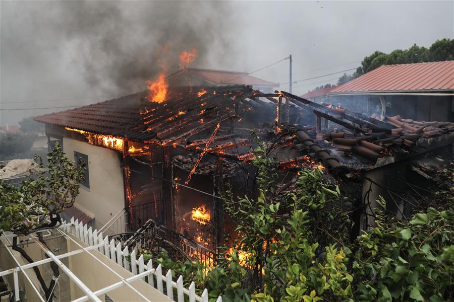 GREECE-KINETA-WILDFIRE