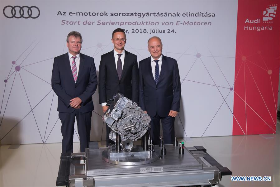 HUNGARY-GYOR-AUDI-ELECTRIC ENGINES-SERIAL PRODUCTION