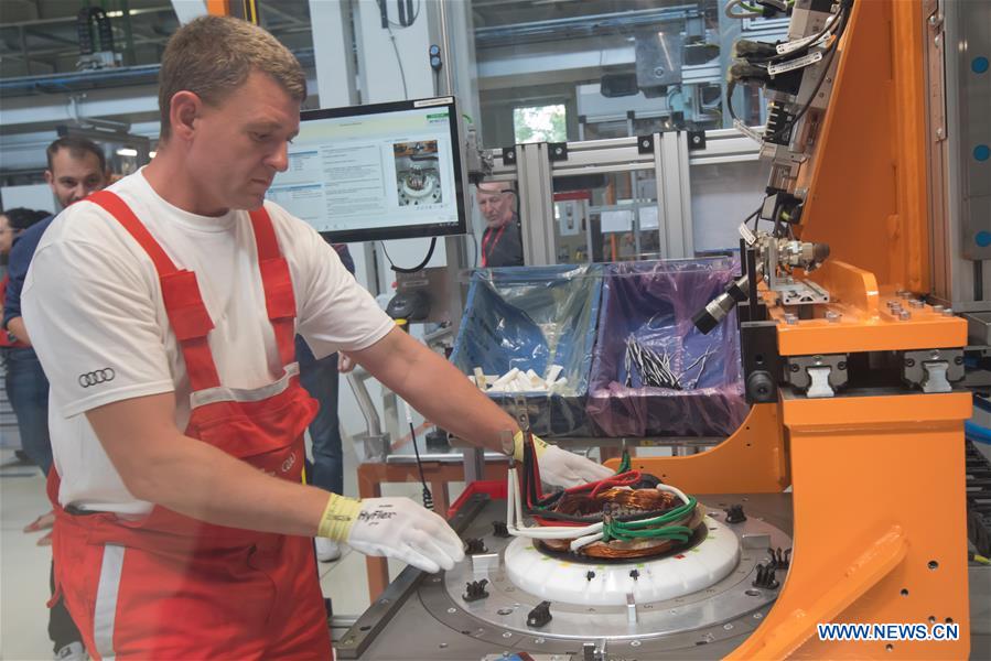 HUNGARY-GYOR-AUDI-ELECTRIC ENGINES-SERIAL PRODUCTION