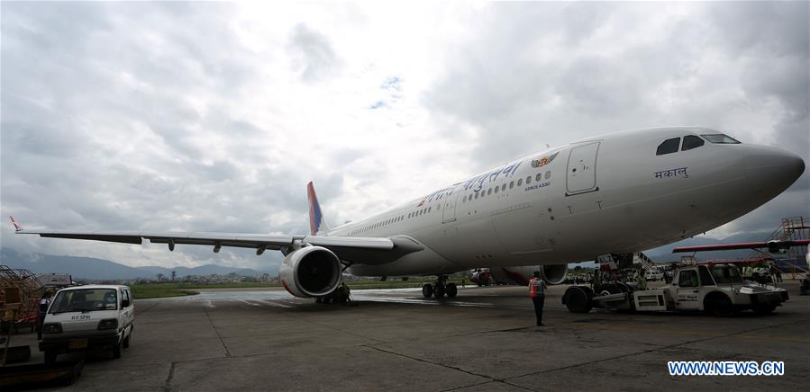 NEPAL-KATHMANDU-AIRCRAFT -ARRIVAL