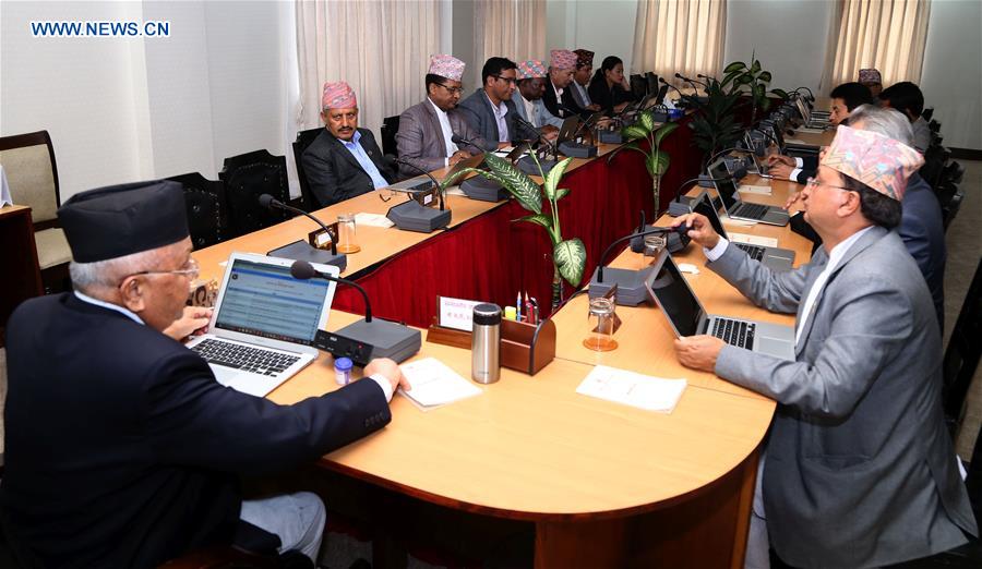 NEPAL-KATHMANDU-MINISTERS' CABINET MEETING-PAPERLESS GOVERNANCE
