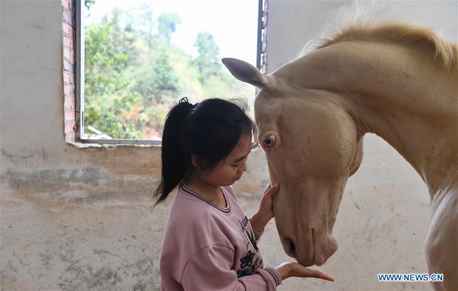 CHINA-JIANGXI-EQUESTRIANISM-RIDING SCHOOL-TEENAGER (CN)