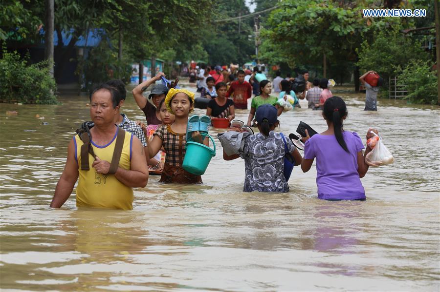 MYANMAR-BAGO-FLOOD