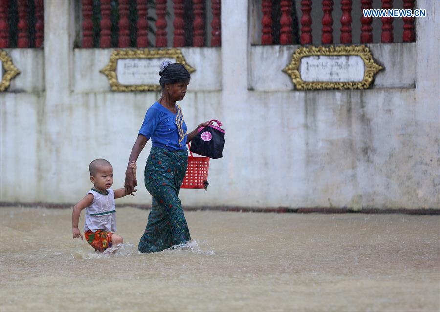 MYANMAR-BAGO-FLOOD