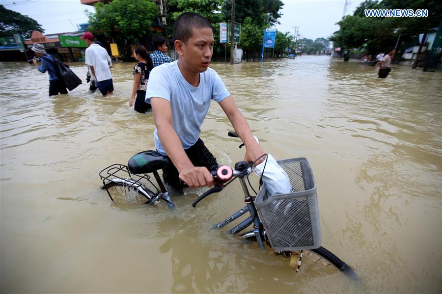 MYANMAR-BAGO-FLOOD