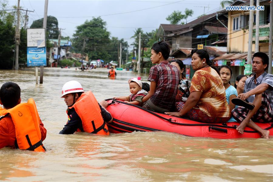 MYANMAR-BAGO-FLOOD