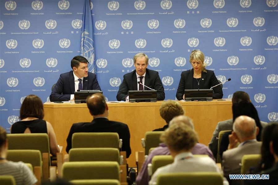 UN-SECURITY COUNCIL-SWEDEN-PRESS CONFERENCE