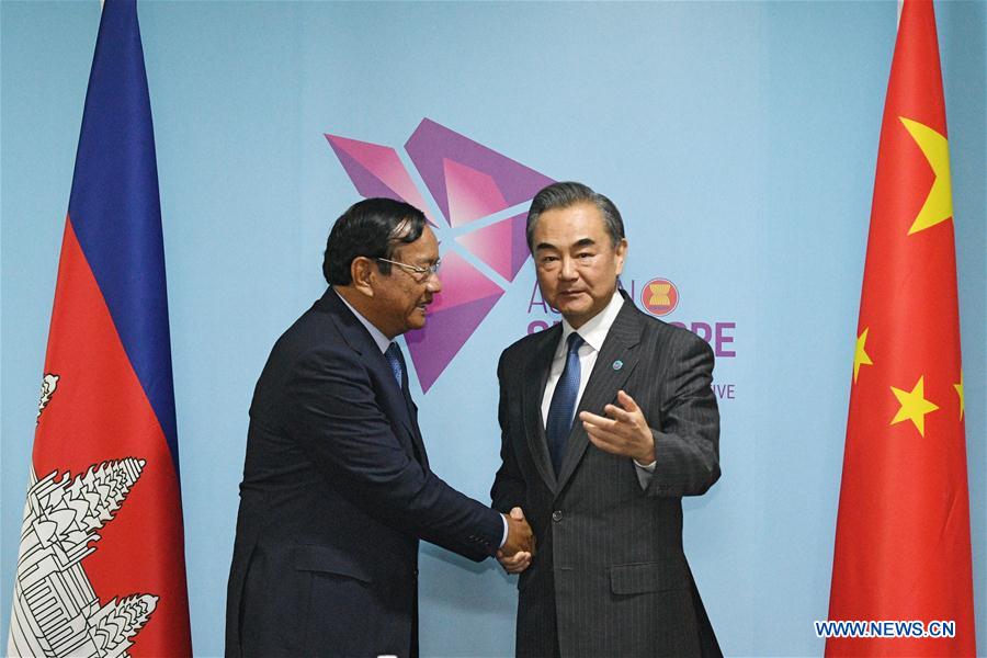 SINGAPORE-CHINA-CAMBODIA-FM-MEET