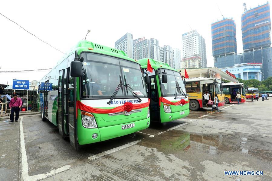 VIETNAM-HANOI-GAS-FUELED BUSES