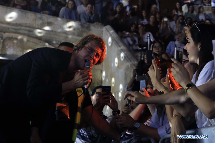 JORDAN-AMMAN-BRITISH SINGER-TOM ODELL-PERFORMANCE