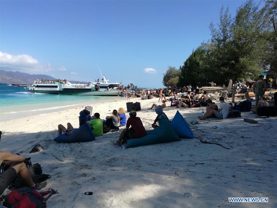 INDONESIA-GILI TRAWANGAN-LOMBOK ISLAND-EARTHQUAKE