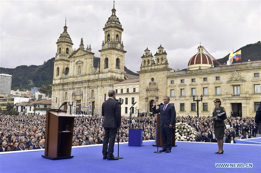 COLOMBIA-BOGOTA-PRESIDENT-SWEARING-IN CEREMONY