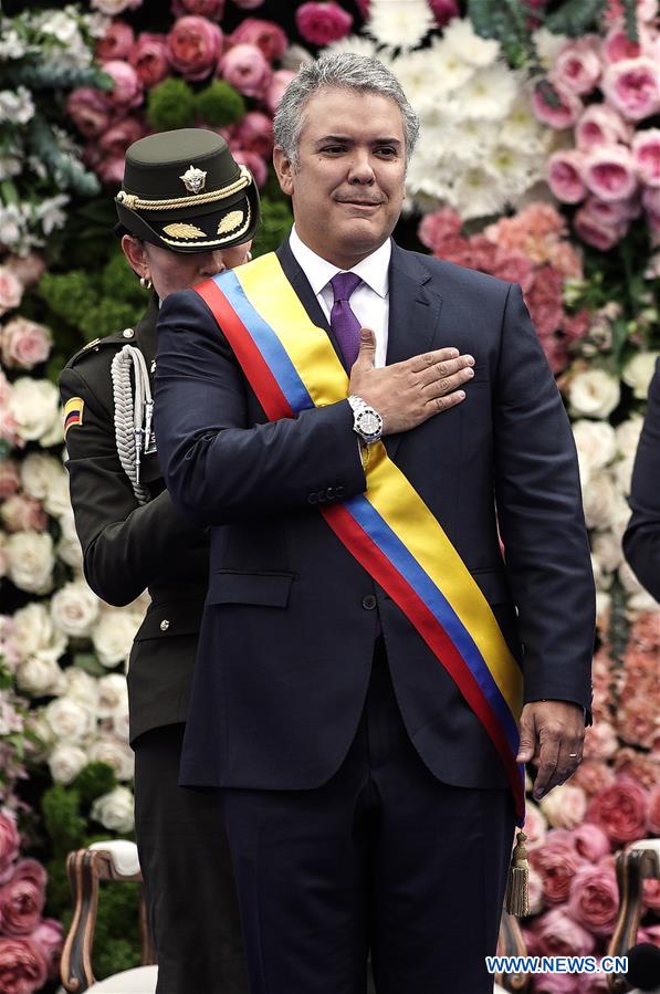 COLOMBIA-BOGOTA-PRESIDENT-SWEARING-IN CEREMONY