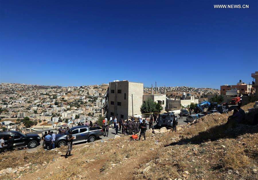 JORDAN-AL SALT-TERROR ATTACK-BUILDING-COLLAPSE