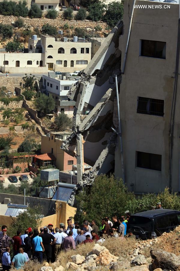 JORDAN-AL SALT-TERROR ATTACK-BUILDING-COLLAPSE