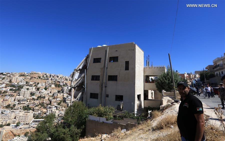 JORDAN-AL SALT-TERROR ATTACK-BUILDING-COLLAPSE