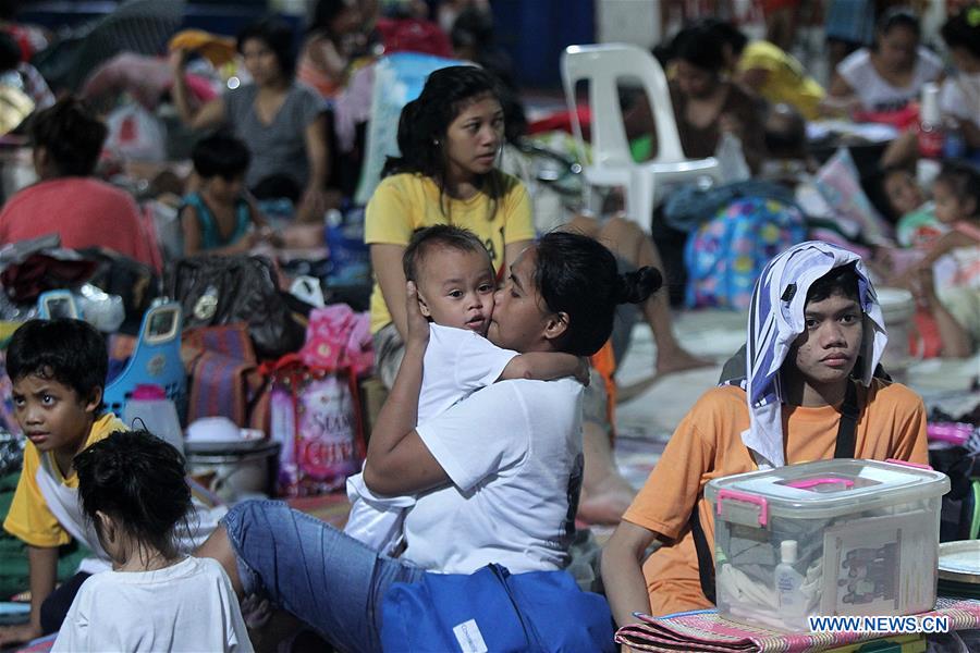 PHILIPPINES-QUEZON CITY-TROPICAL STORM YAGI-EVACUATION CENTER