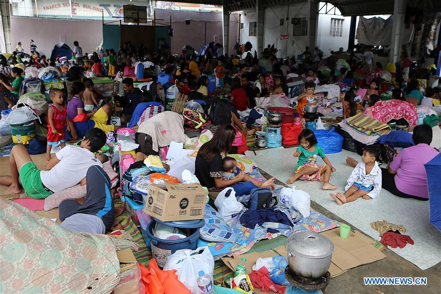 PHILIPPINES-RIZAL-EVACUATION CENTER