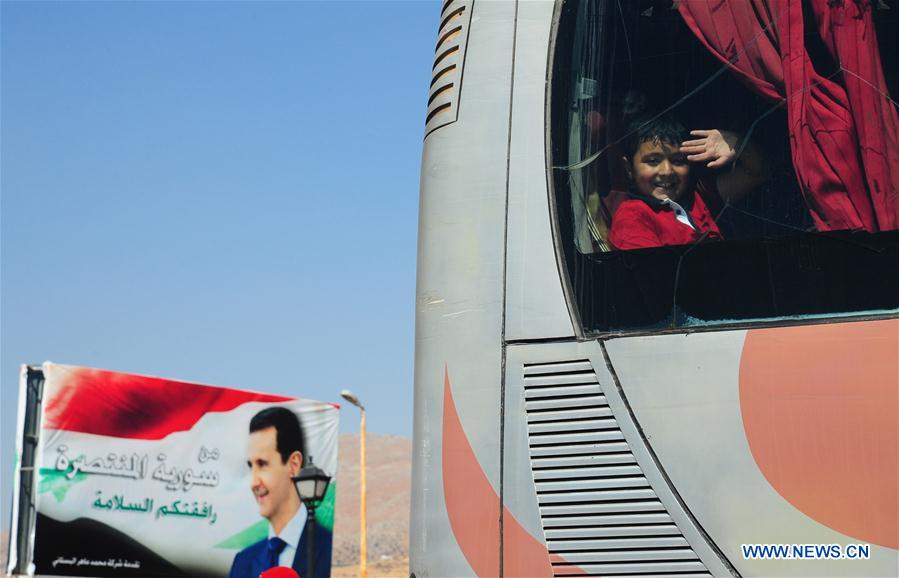 SYRIA-DAMASCUS-REFUGEES-RETURN-FROM-LEBANON