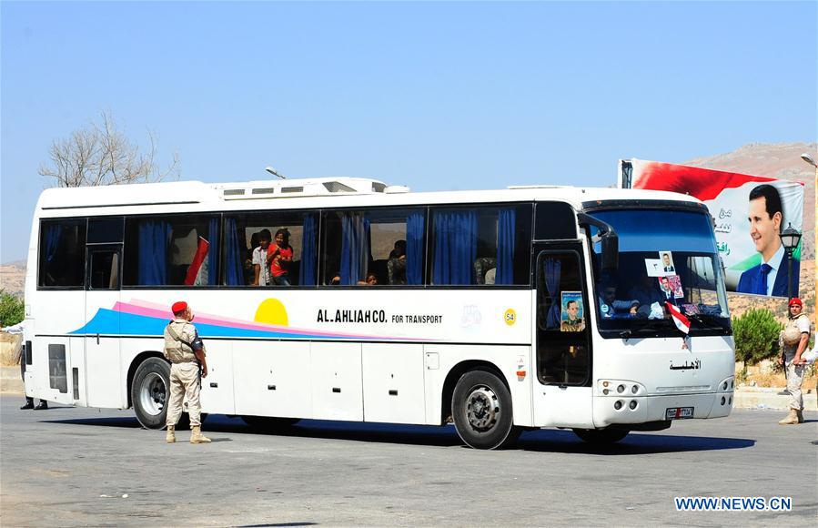 SYRIA-DAMASCUS-REFUGEES-RETURN-FROM-LEBANON