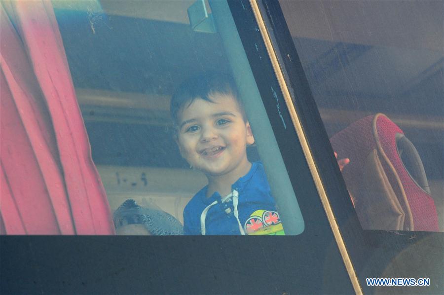 SYRIA-DAMASCUS-REFUGEES-RETURN-FROM-LEBANON