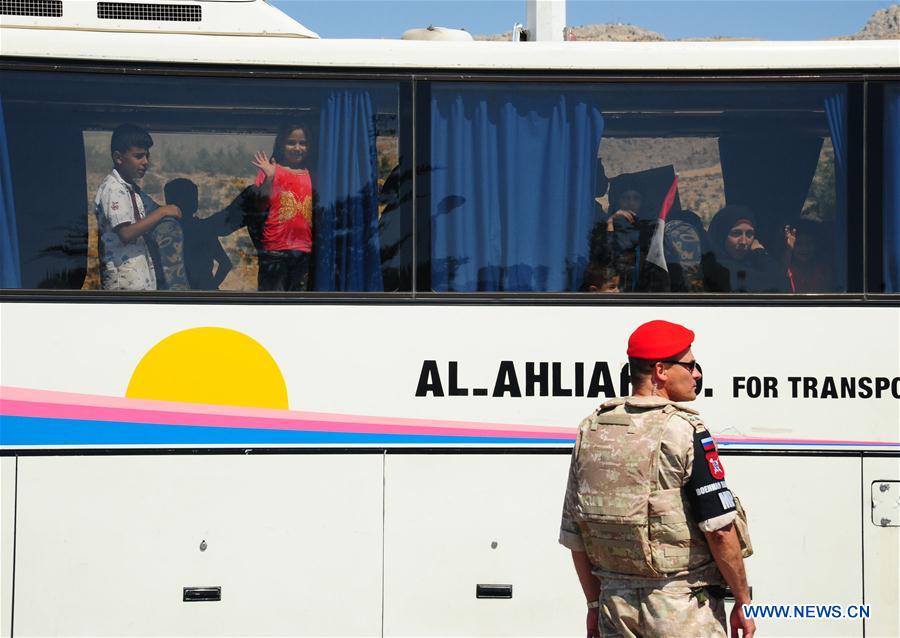 SYRIA-DAMASCUS-REFUGEES-RETURN-FROM-LEBANON