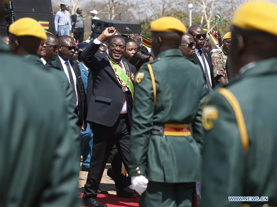 ZIMBABWE-HARARE-HEROES DAY-COMMEMORATION-MNANGAGWA