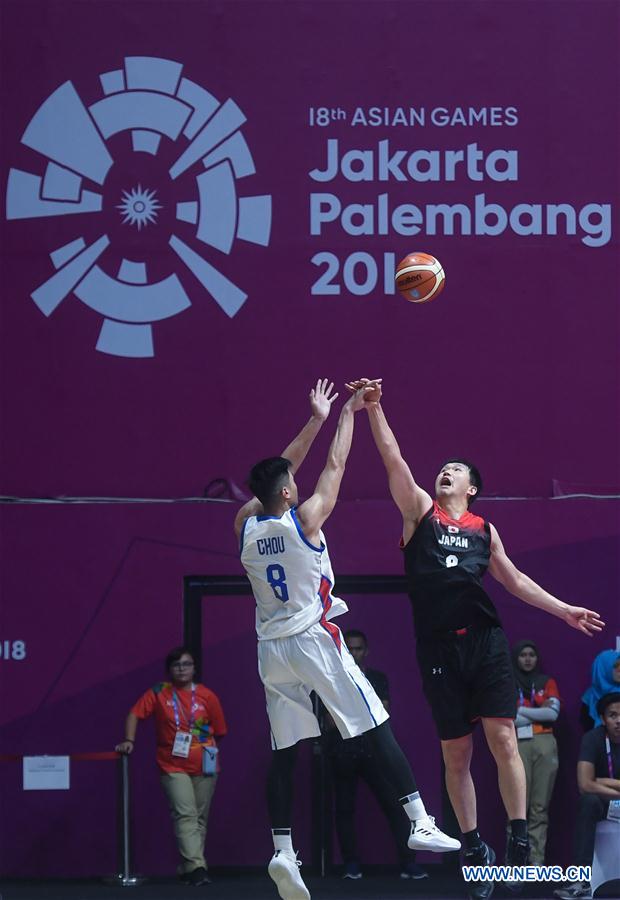 (SP)INDONESIA-JAKARTA-ASIAN GAMES-BASKETBALL-CHINESE TAIPEI VS JAPAN