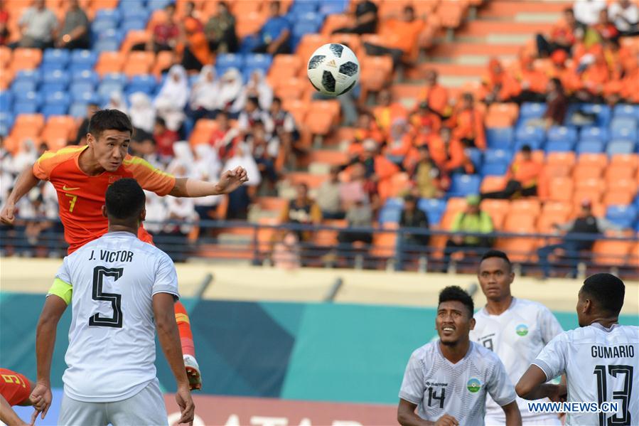 (SP)INDONESIA-BANDUNG-ASIAN GAMES-FOOTBALL-CHINA VS TIMOR LESTE