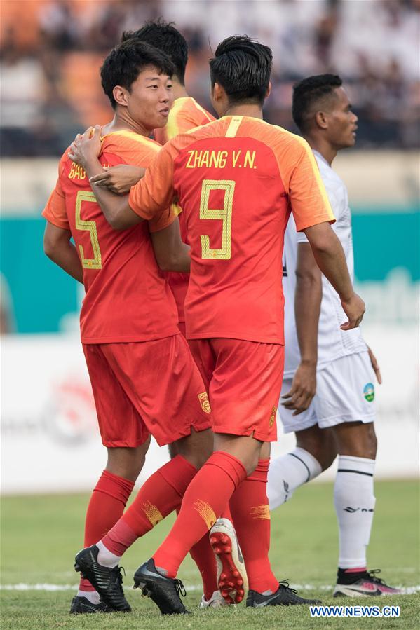 (SP)INDONESIA-BANDUNG-ASIAN GAMES-FOOTBALL-CHINA VS TIMOR LESTE