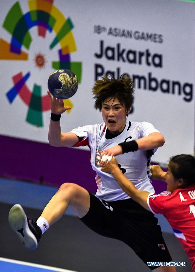(SP)INDONESIA-JAKARTA-ASIAN GAMES-HANDBALL-DPRK VS SKOREA