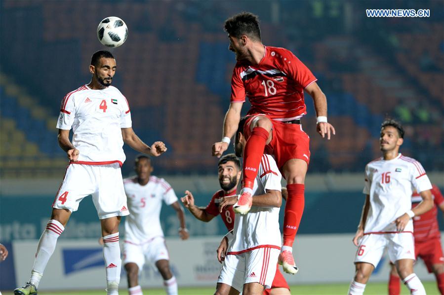(SP)INDONESIA-BANDUNG-ASIAN GAMES-FOOTBALL-UAE VS SYRIA