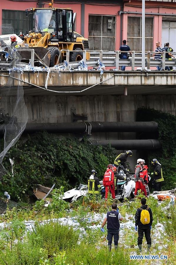 ITALY-GENOA-MOTORWAY BRIDGE-COLLAPSE