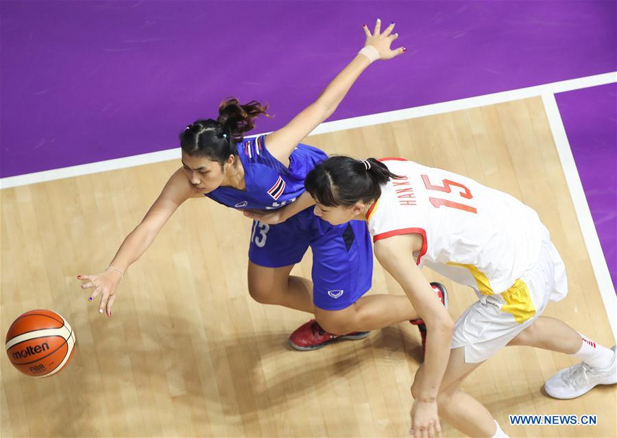 (SP)INDONESIA-JAKARTA-ASIAN GAMES-BASKETBALL-CHINA VS THAILAND