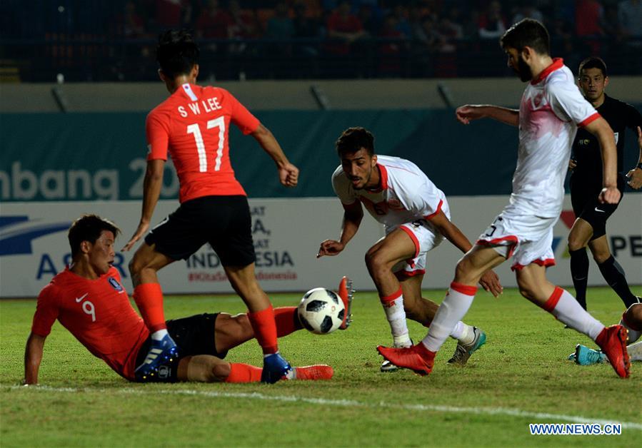 (SP)INDONESIA-JAKARTA-ASIAN GAMES-FOOTBALL-SOUTH KOREA VS BAHRAIN