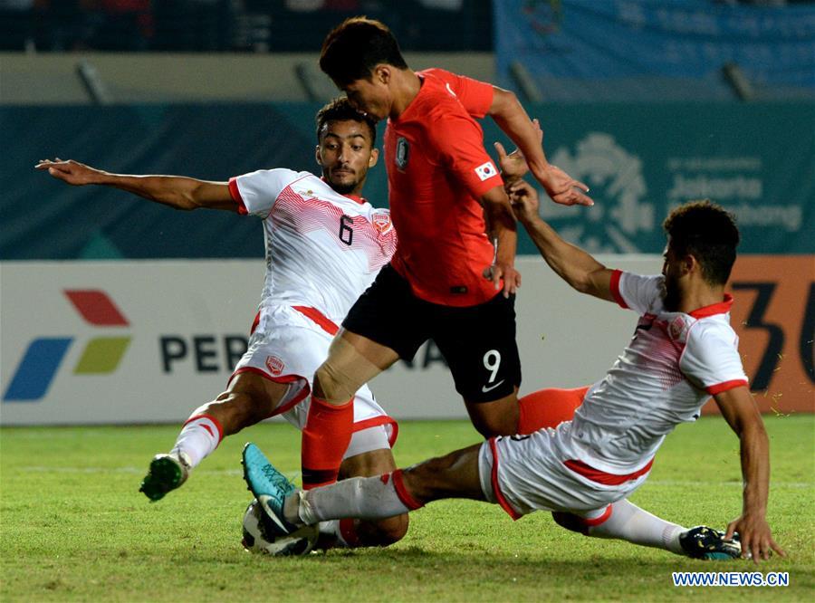 (SP)INDONESIA-JAKARTA-ASIAN GAMES-FOOTBALL-SOUTH KOREA VS BAHRAIN